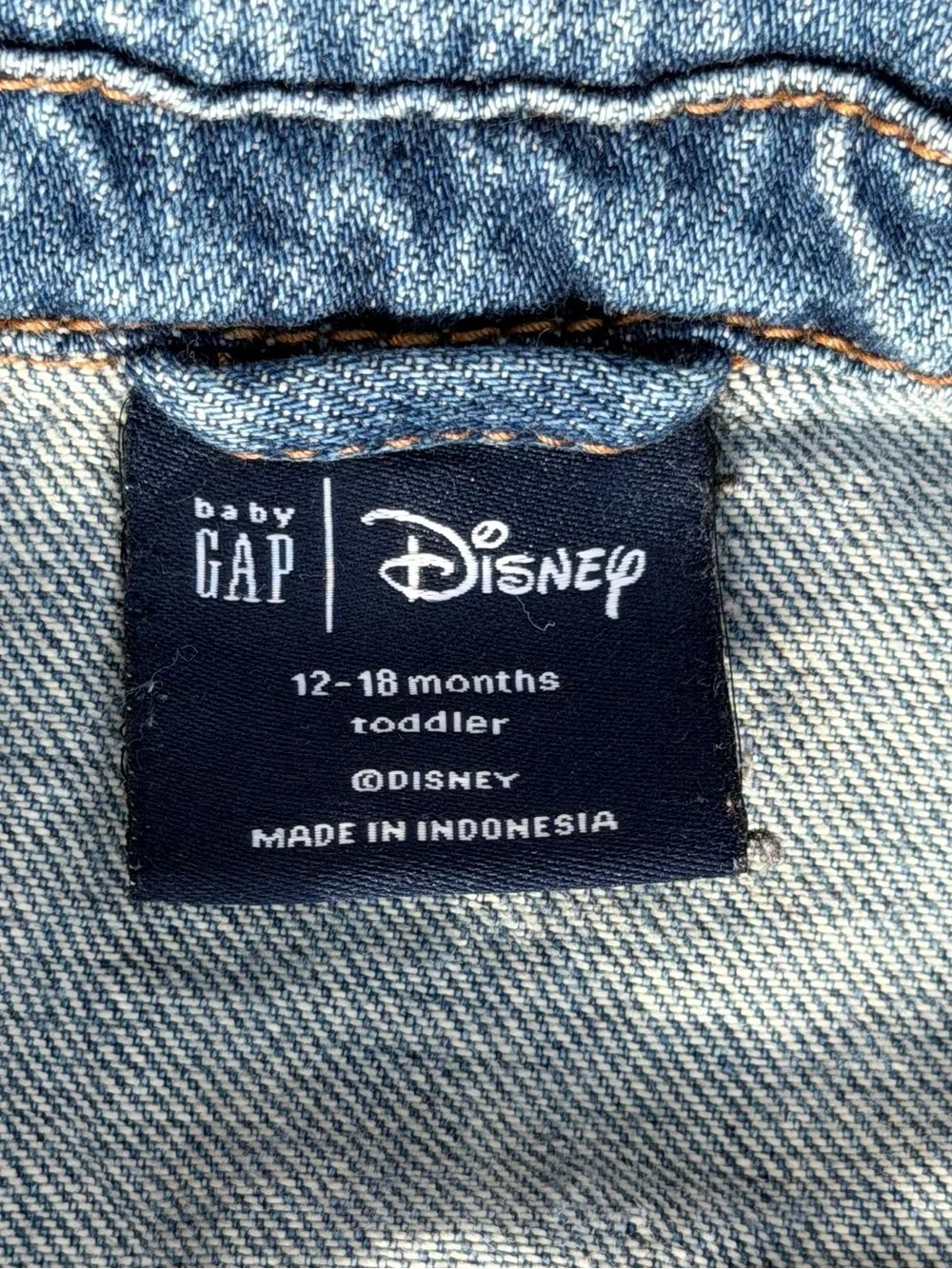GAP Denim Disney Jean Jacket with Minnie Mouse